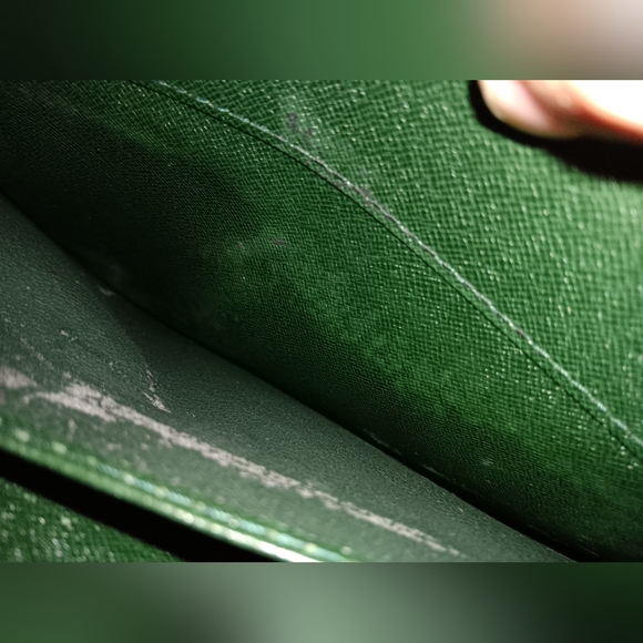 Louis Vuitton green Taiga briefcase with key - Picture 7 of 8